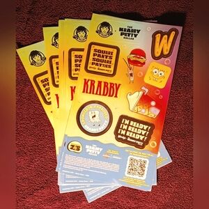 Krabby Patty 10 pack sticker sheet